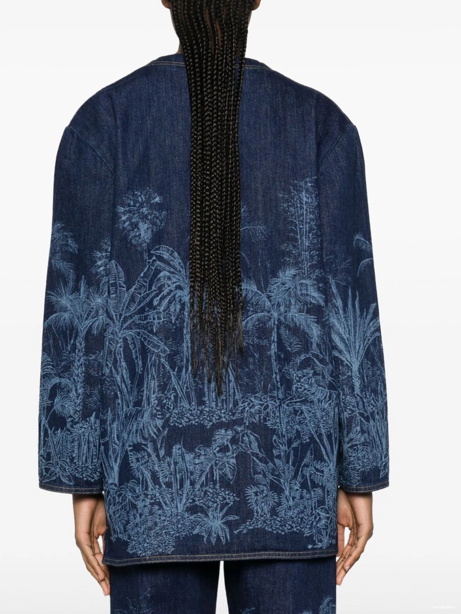 Affordable denim Jungle Toile Alanui de Jouy tunic Women 0325